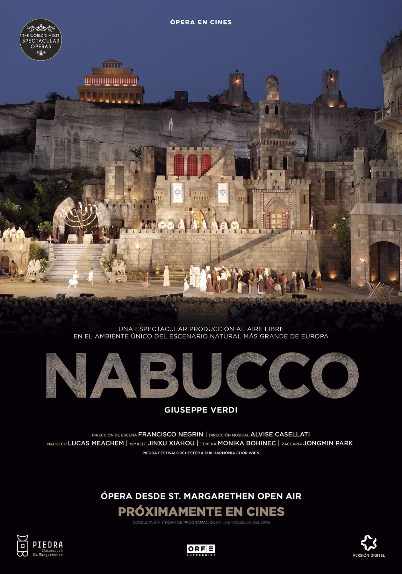 Ópera. Nabucco (St. Margarethen)