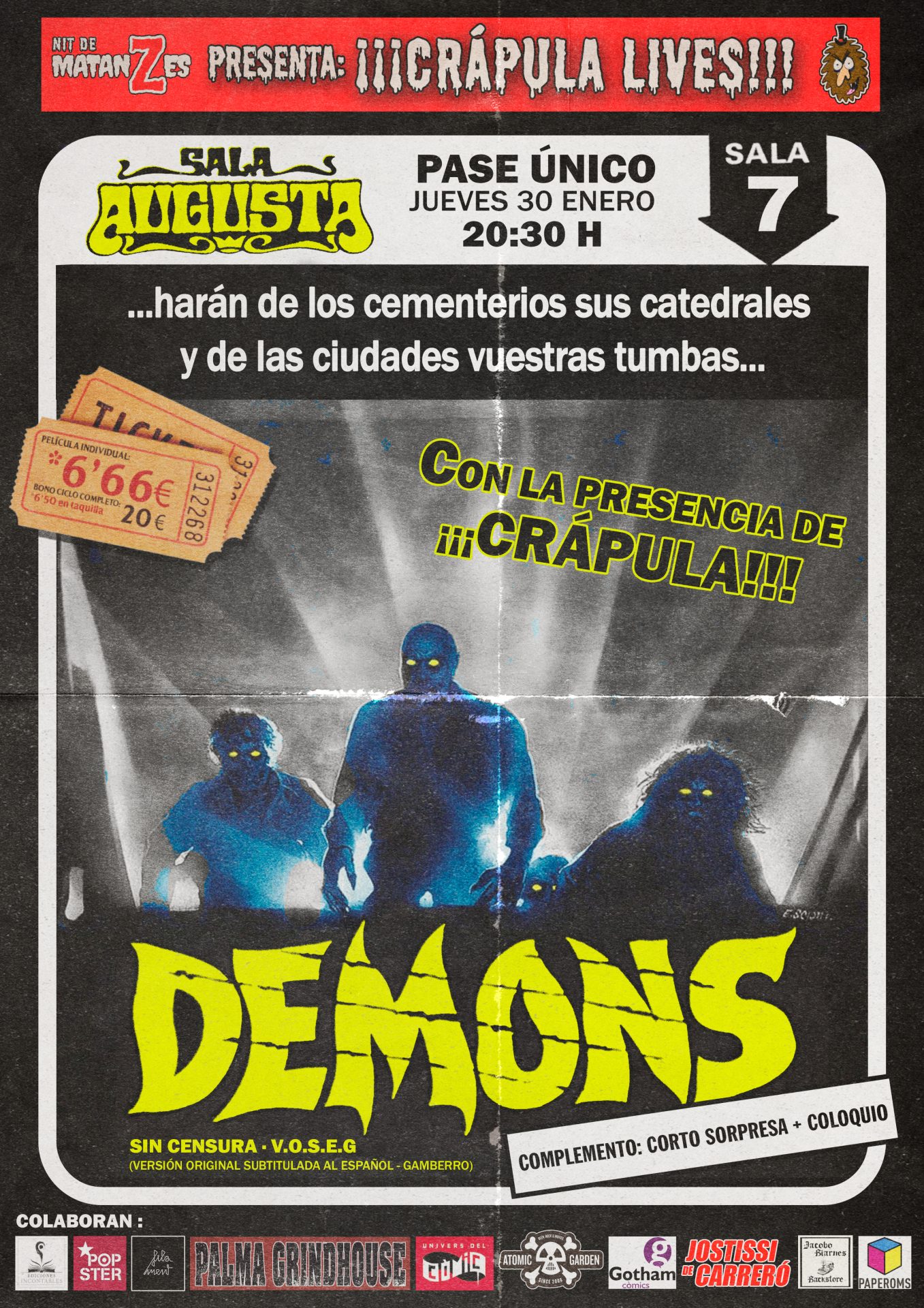 ¡CRÁPULA LIVES! DEMONS