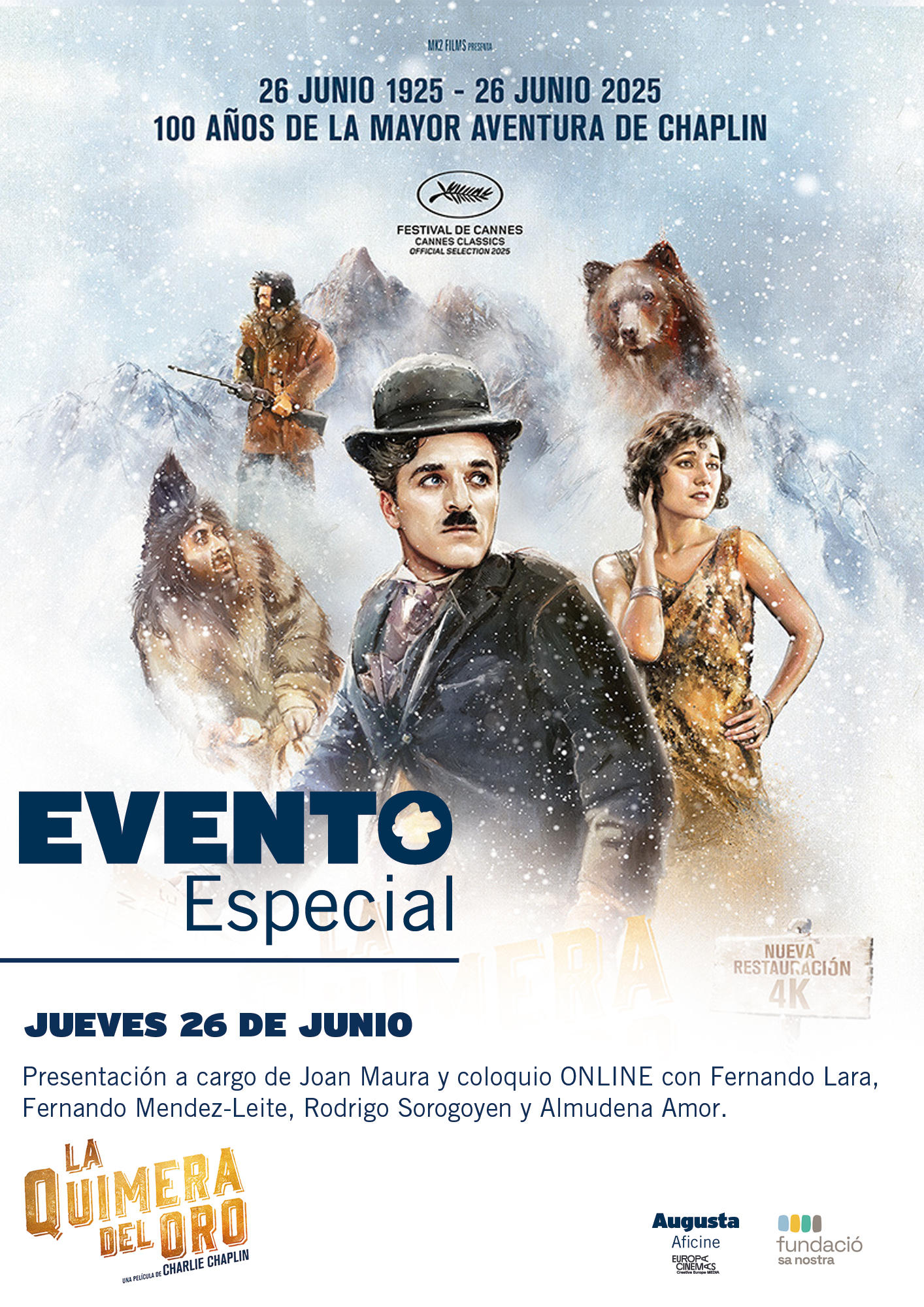 Cine + Coloquio con La quimera del oro