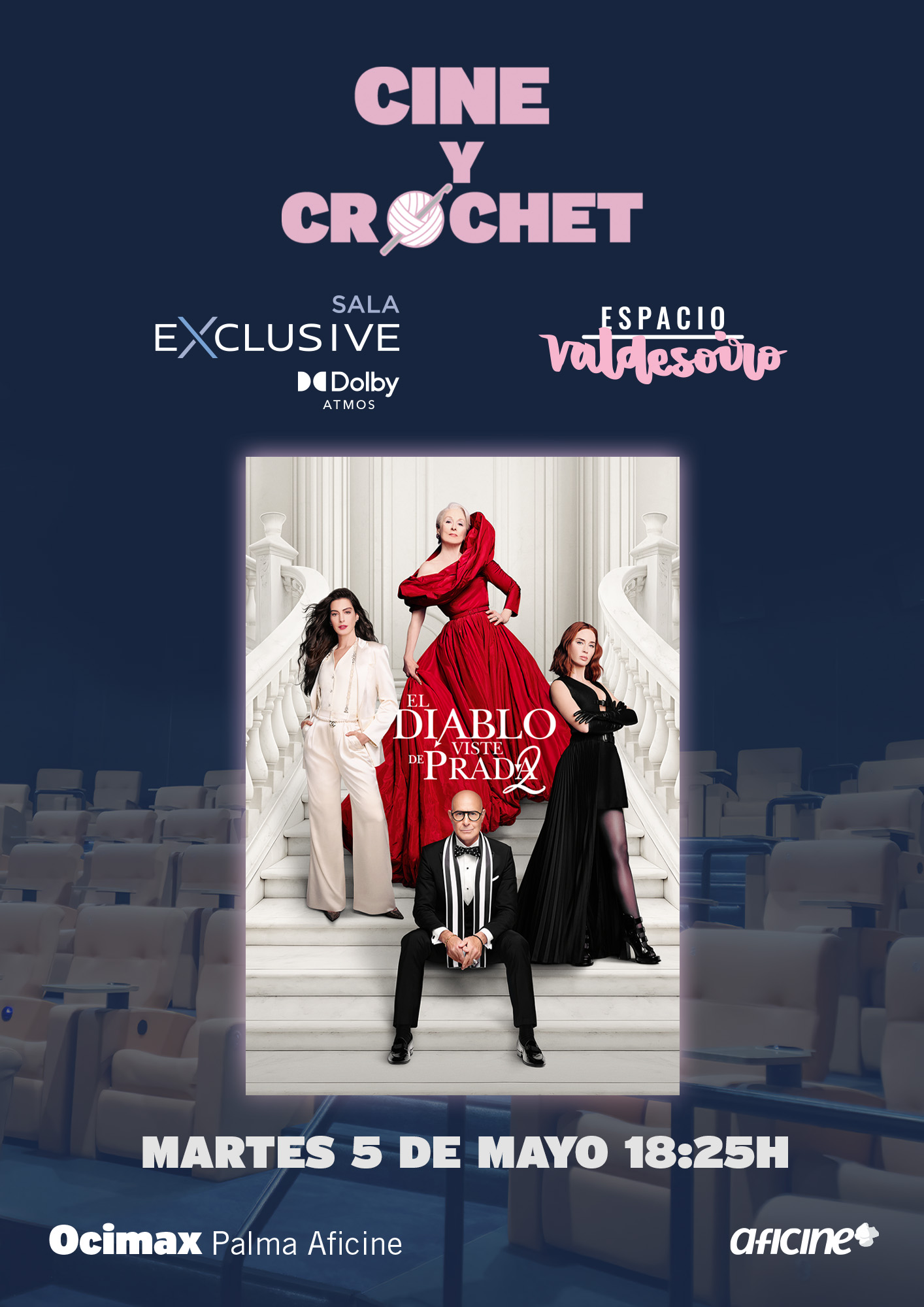 Cine + Crochet EL DIABLO SE VISTE DE PRADA 2